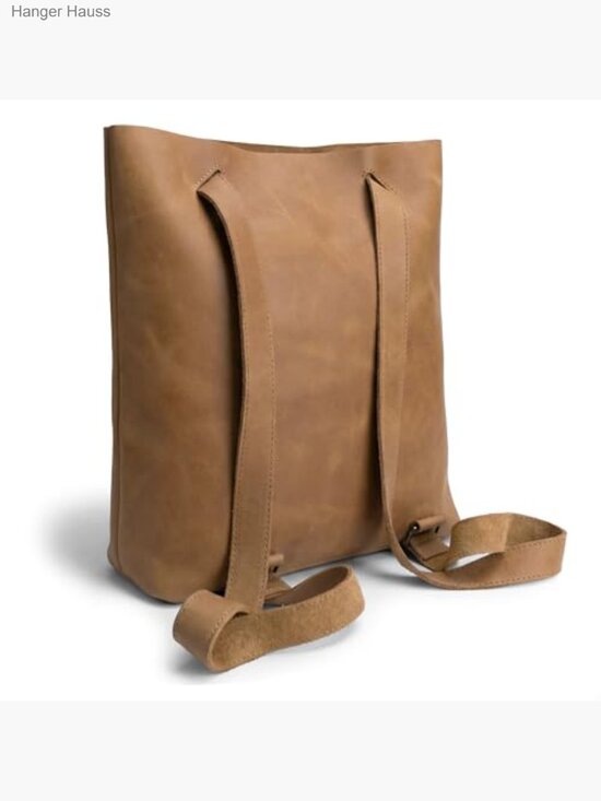 Convertible Backpack Shoulder Bag Crossbody Purse Full Grain Leather Handmade